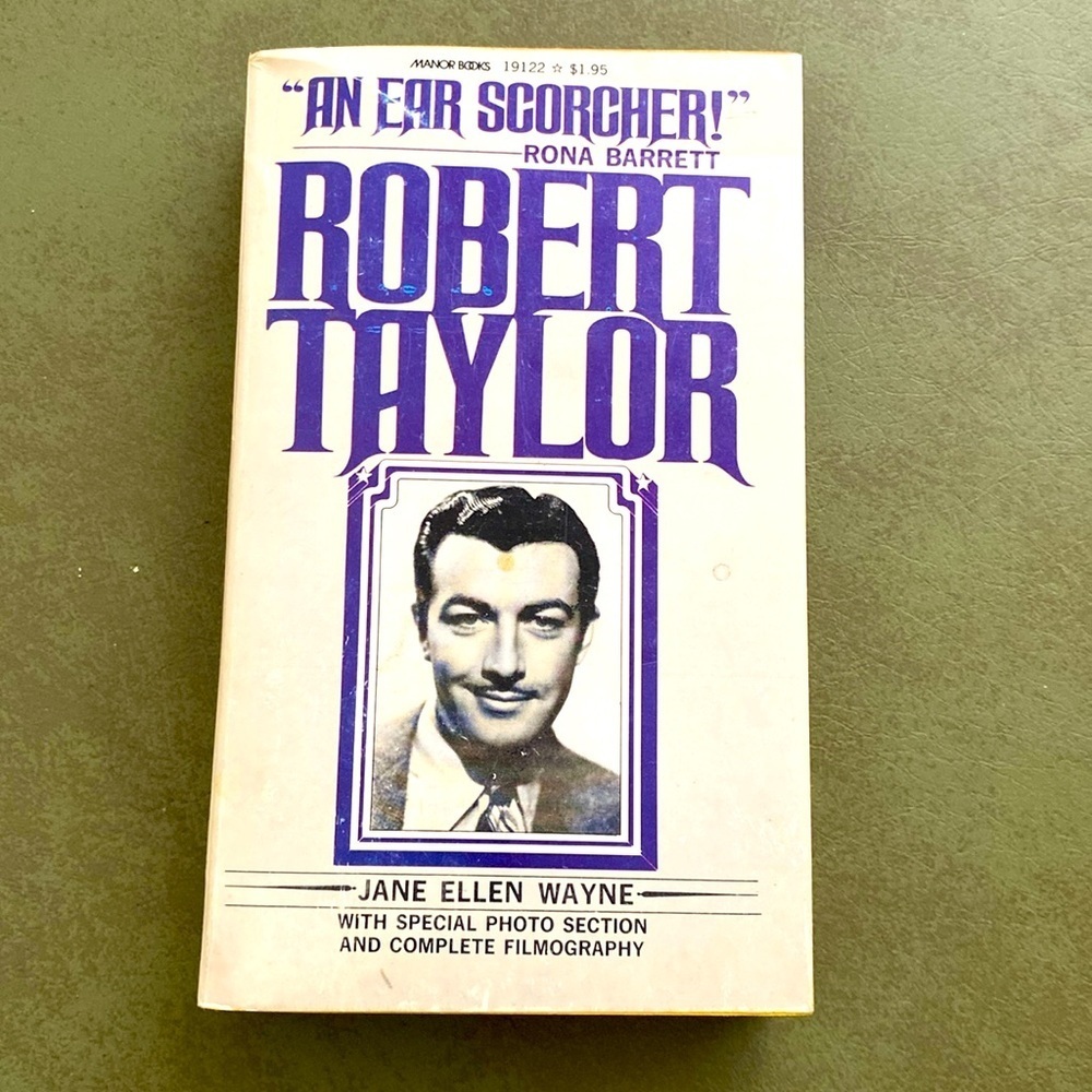 ROBERT TAYLOR biography Jane Ellen Wayne Vintage Paperback EUC